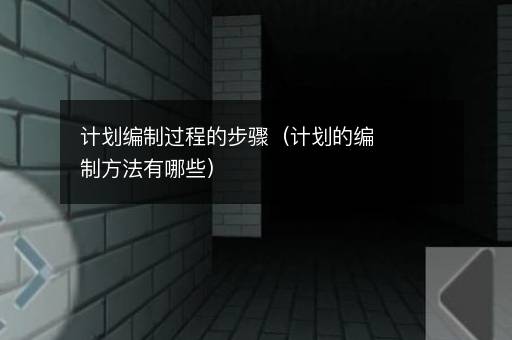 计划编制过程的步骤（计划的编制方法有哪些）