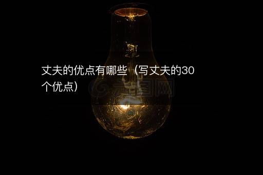 丈夫的优点有哪些（写丈夫的30个优点）